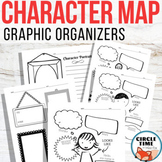 Character Maps Graphic Organizers, Fiction Comprehension W