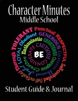 Preview of Character Minutes Middle School Student Version with Journal