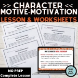 Character Motive/Motivation PPT Mini Lesson and Activities