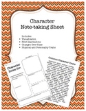 Character Note-taking Sheet