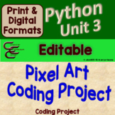 Character Pixel Art Editable Unit 4 for Python