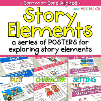 Character Plot Setting Story Elements Posters by Meet Miss Parker