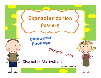 Preview of Character Posters: Feelings, Traits and Motivations