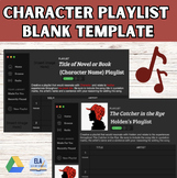Character Practice: Curate a Playlist | Editable Template
