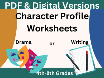 Preview of Character Profile Google Slide - Drama or ELA learners - Character Development