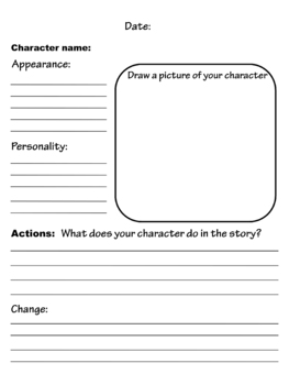 Character Profile Template - Editable by MOBAAMAL | TPT