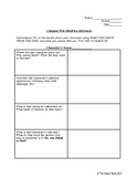 Character Profile Worksheet