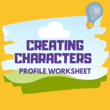 Character Profile Worksheet by Jaimie Mercer TPT