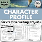Character Profile for Creative Writing Projects - Printabl
