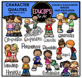 Character Qualities Clip Art Bundle {Educlips Clipart}