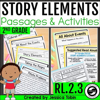 Character Response RL.2.3 Story Elements Worksheets, Passages, Lessons ...