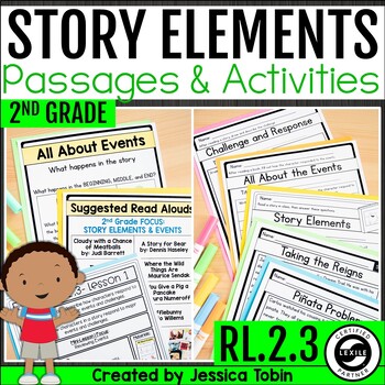 Character Response RL.2.3 Story Elements Worksheets, Passages, Lessons ...