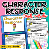 Character Response Task Cards - 2nd & 3rd Grade Reading Co
