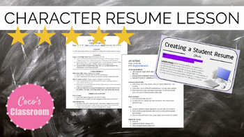 Preview of Character Resume Pack: Othello