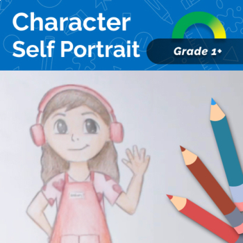 Preview of Character Self Portrait - Video Drawing Project for Beginners