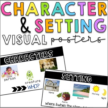 Preview of Character & Setting Vocabulary Posters
