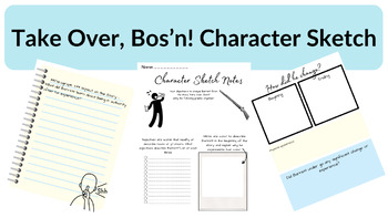 Preview of Character Sketch Graphic Organizer - "Take Over Bos'n!"