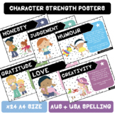 Character Strength Poster Set  |  AUS + USA SPELLING