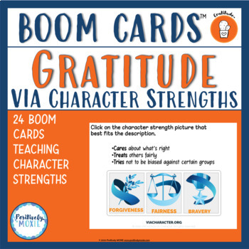 Preview of Character Strengths BOOM Cards | VIA 24 Strengths | Virtues