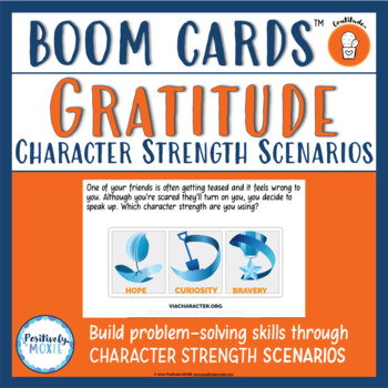 Preview of Character Strengths BOOM cards | Scenarios | Situations