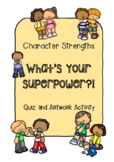 Character Strengths Quiz and Artwork activity