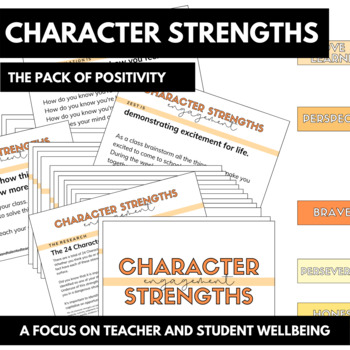 Preview of Character Strengths - THE PACK OF POSITIVITY (Wellbeing)