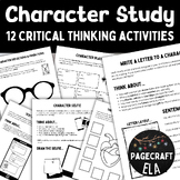 Character Study Activities | Any Text or Novel | Tattoo, P