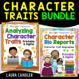 Analyzing Character Traits and Biography Writing Bundle (D