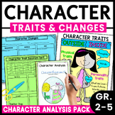Character Traits Graphic Organizer Character Analysis