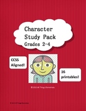 Character Study Pack CCSS Traits, Emotions, Actions, and Changes