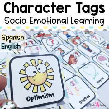 Preview of Character Tags (better than brag tags!) | in English & Spanish
