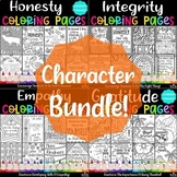 Character Coloring Pages Bundle / Positive Messages And Mindset