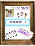 Character Tickets with Experience Coupons (Home & Classroom Use)