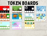 Character Token Board Bundle: Pokemon, Minecraft, Mario, S