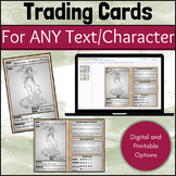 Character Trading Cards: Editable and Printable Slides for