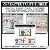Character Trait BUNDLE | Social Emotional Learning Activity Pack