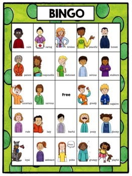 Character Trait Bingo by Enticing English | Teachers Pay Teachers