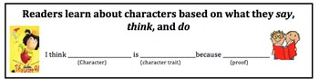 Preview of Character Trait Bookmark