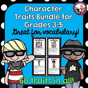 Preview of Character Trait Bundle Grades 3-5