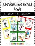 Character Trait Cards in English