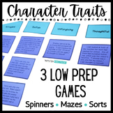 Character Trait Centers / Games - Fun, Low Prep Practice -