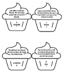 Character Trait Cupcake Matching Game (lower grades)