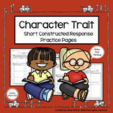 Character Traits Graphic Organizers & Constructed Response