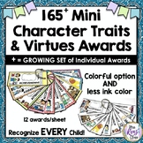 Character Trait Mini Awards & Virtues Awards 168 Awards - 