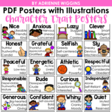 Character Trait Posters with Illustrations - PDF