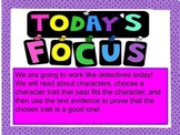 Character Trait / Text Evidence:Distance Learning, Slides,