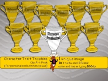 Preview of Character Trait Trophies