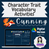Character Trait Vocabulary Digital Notebook - Themed Aroun