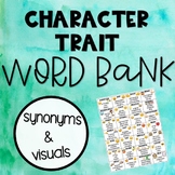 Character Trait Word Bank (with pictures)