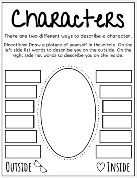 Preview of Character Trait Worksheet